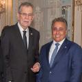 With Austrian President